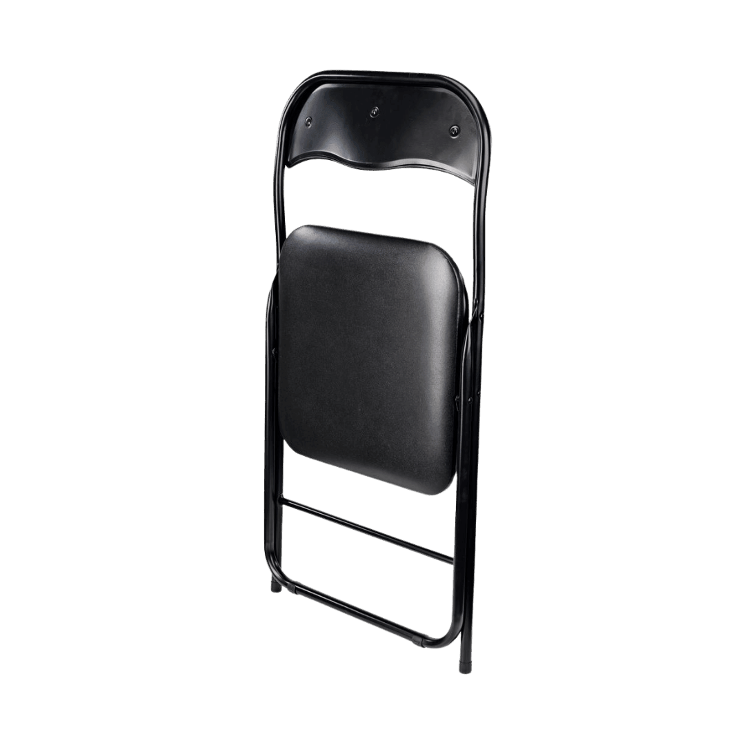 Svarte Klappstoler med pute - Ditt Utstyr