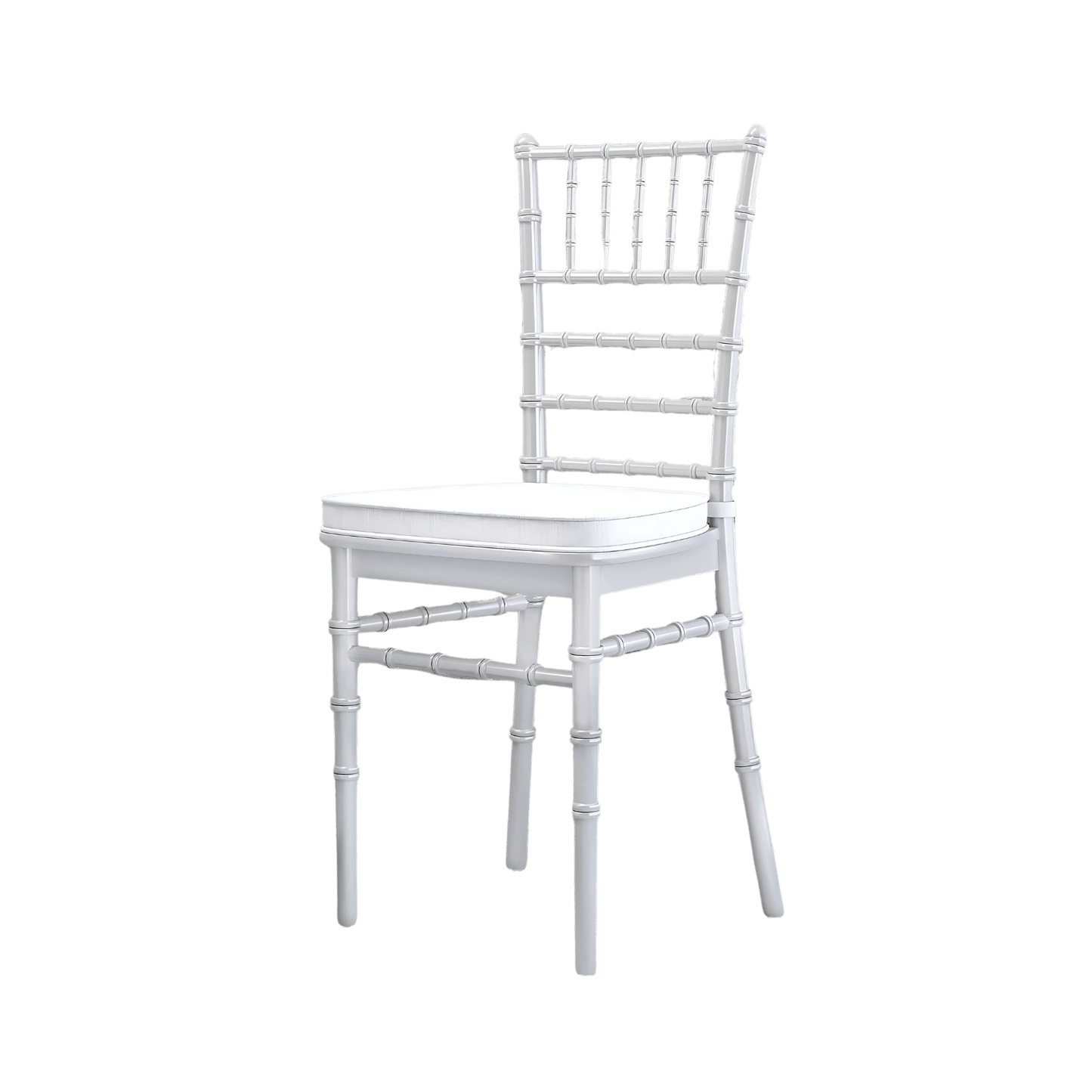 Hvit tiffanystol / chiavari med pute - Ditt Utstyr