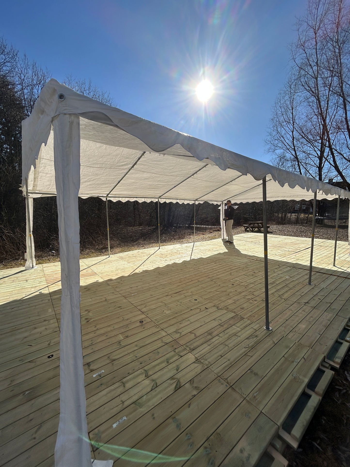 Tregulv til partytelt - 1m²