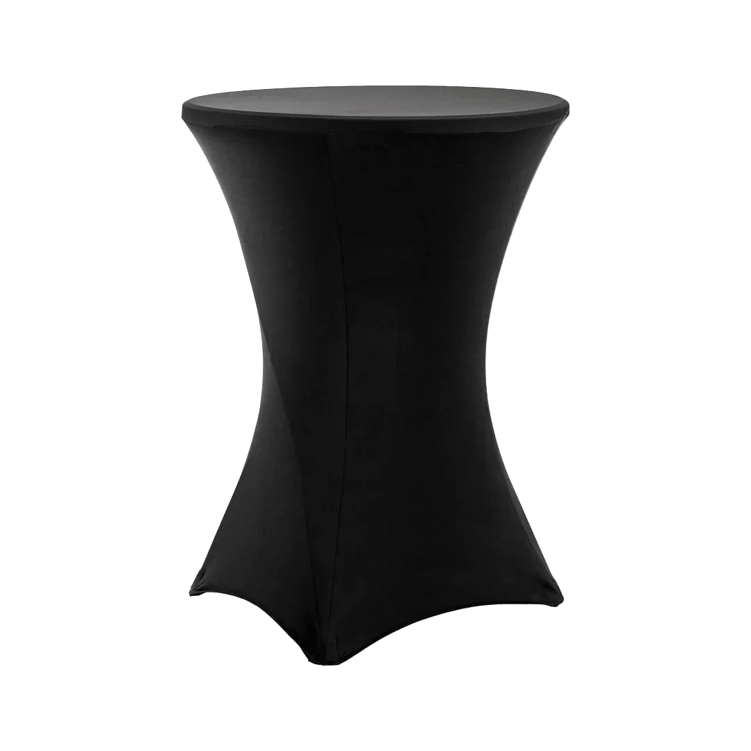 Svart stretchduk for cocktailbord - Ditt Utstyr