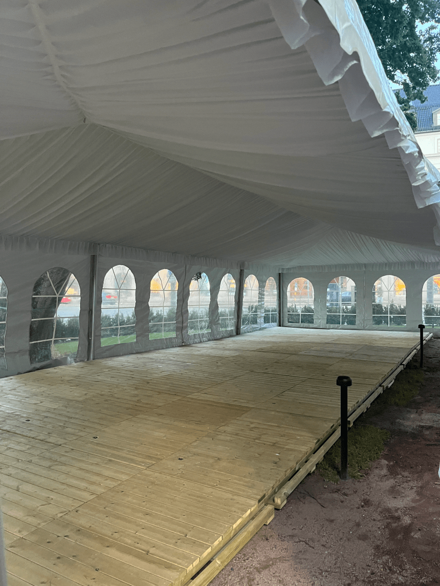 Tregulv til partytelt - 1m²